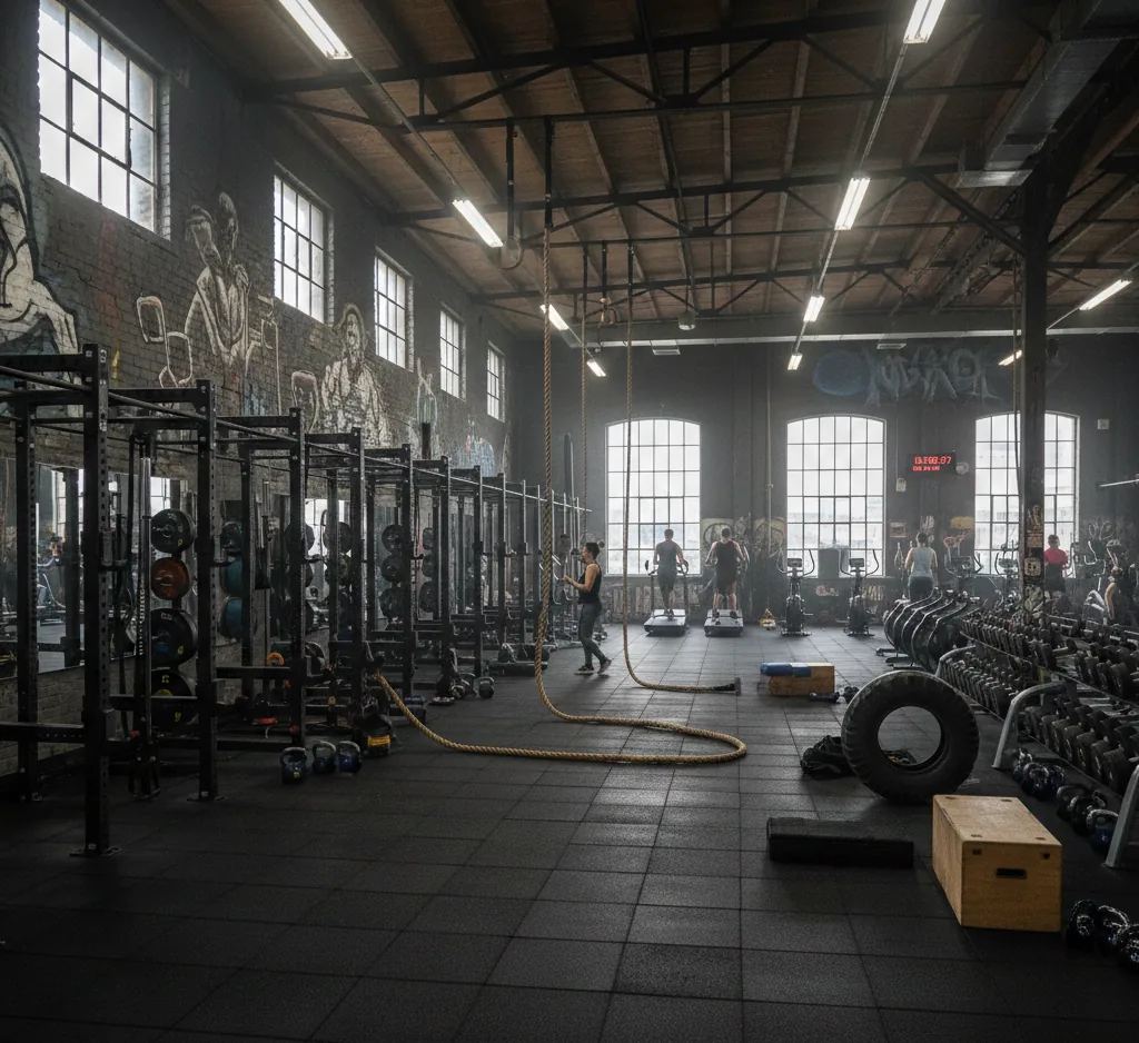 Gym and fitness equipment with per-machine service history and inspection checklists